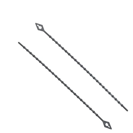 South Main Hardware Beadle Wrap, 6 in L, 1.4 in Max Bundle Dia., Black, 18 lb Strength, 100 PK 222069